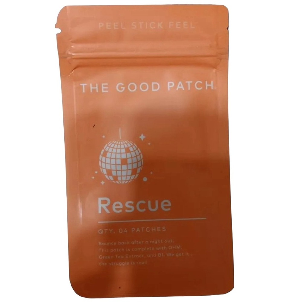 The Good Patch Rescue Wellness Patches 4 Count Hangover Recovery Patch B1